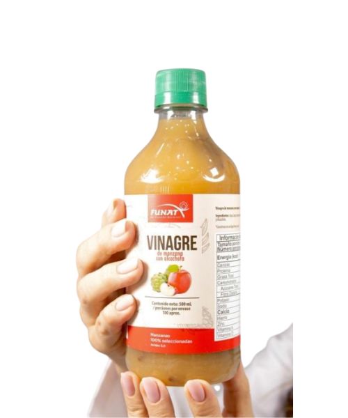 Vinagre de manzana con alcachofa